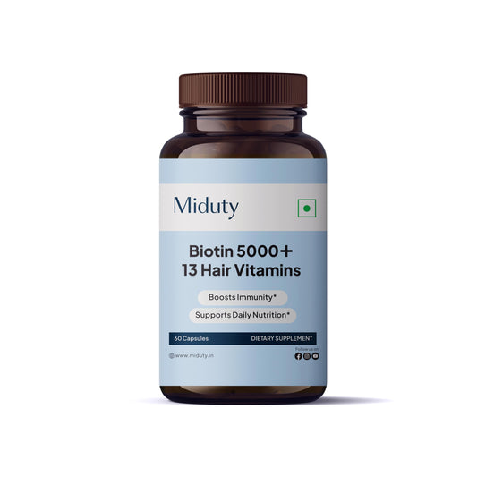 Miduty Biotin 5000 y 13 vitaminas para el cabello