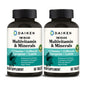 Frasco de mini multivitaminas Daiken para hombres y mujeres.