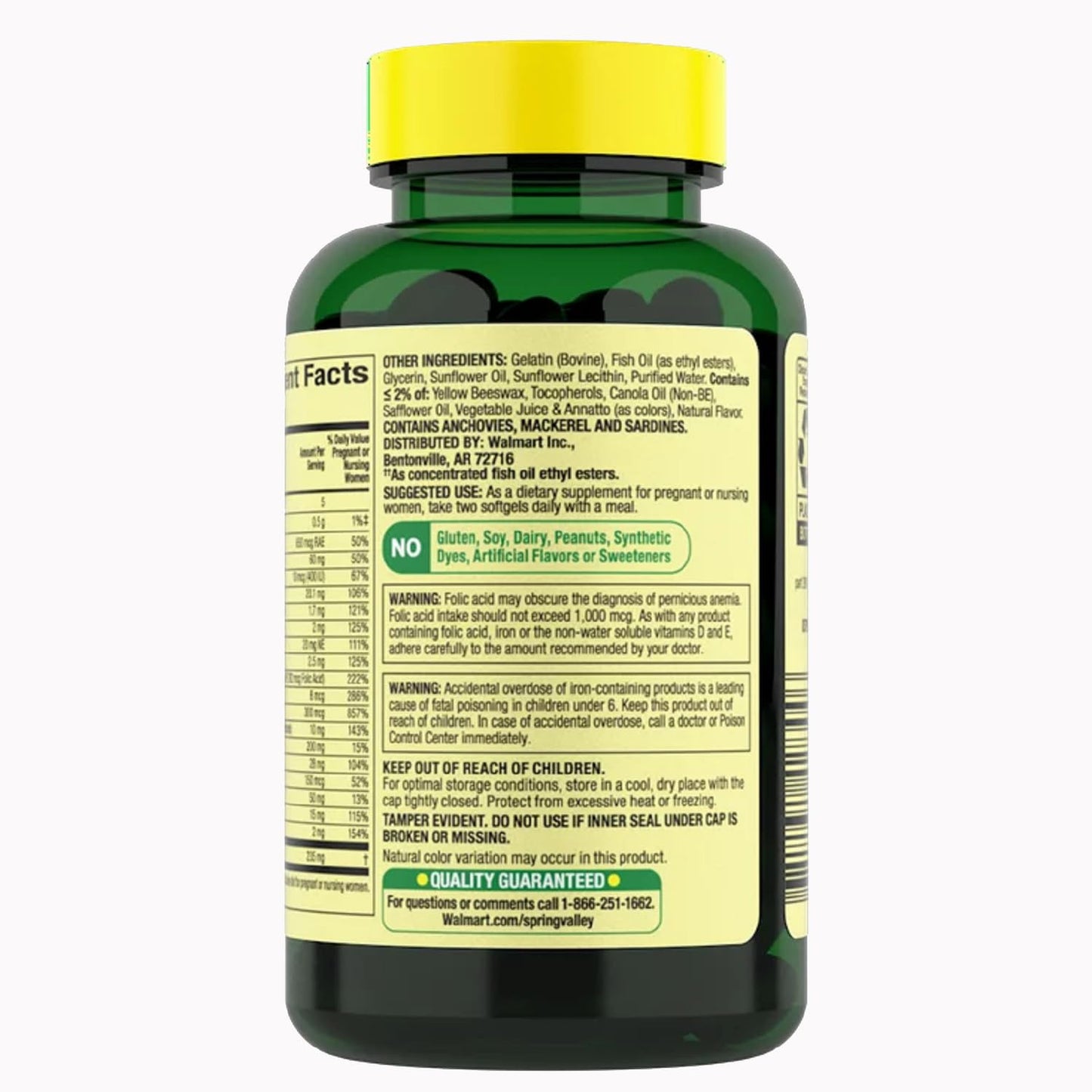 Mini softgels multivitamínico prenatal Olive You para embarazo