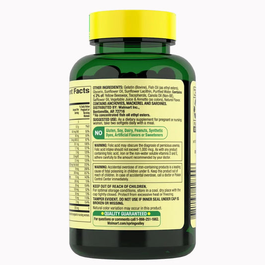 Mini softgels multivitamínico prenatal Olive You para embarazo