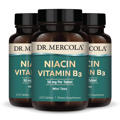 Mini tabletas niacina vitamina B3 Dr Mercola