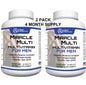 MiracleMulti multivitamínico para hombres, suplemento 120 tabletas, alta calidad