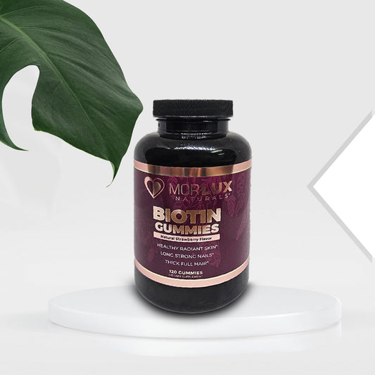 Morlux Naturals gomitas biotina sabor fresa paquete 120