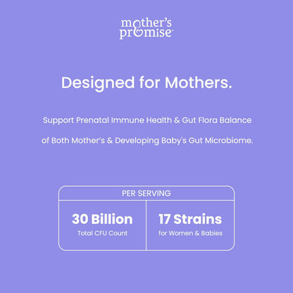Mothers Promise paquete prenatal con DHA y probióticos premium