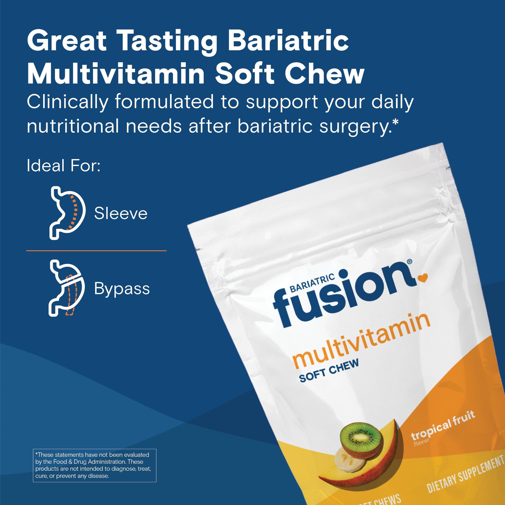 Muestra multivitamínico Bariatric Fusion post cirugía