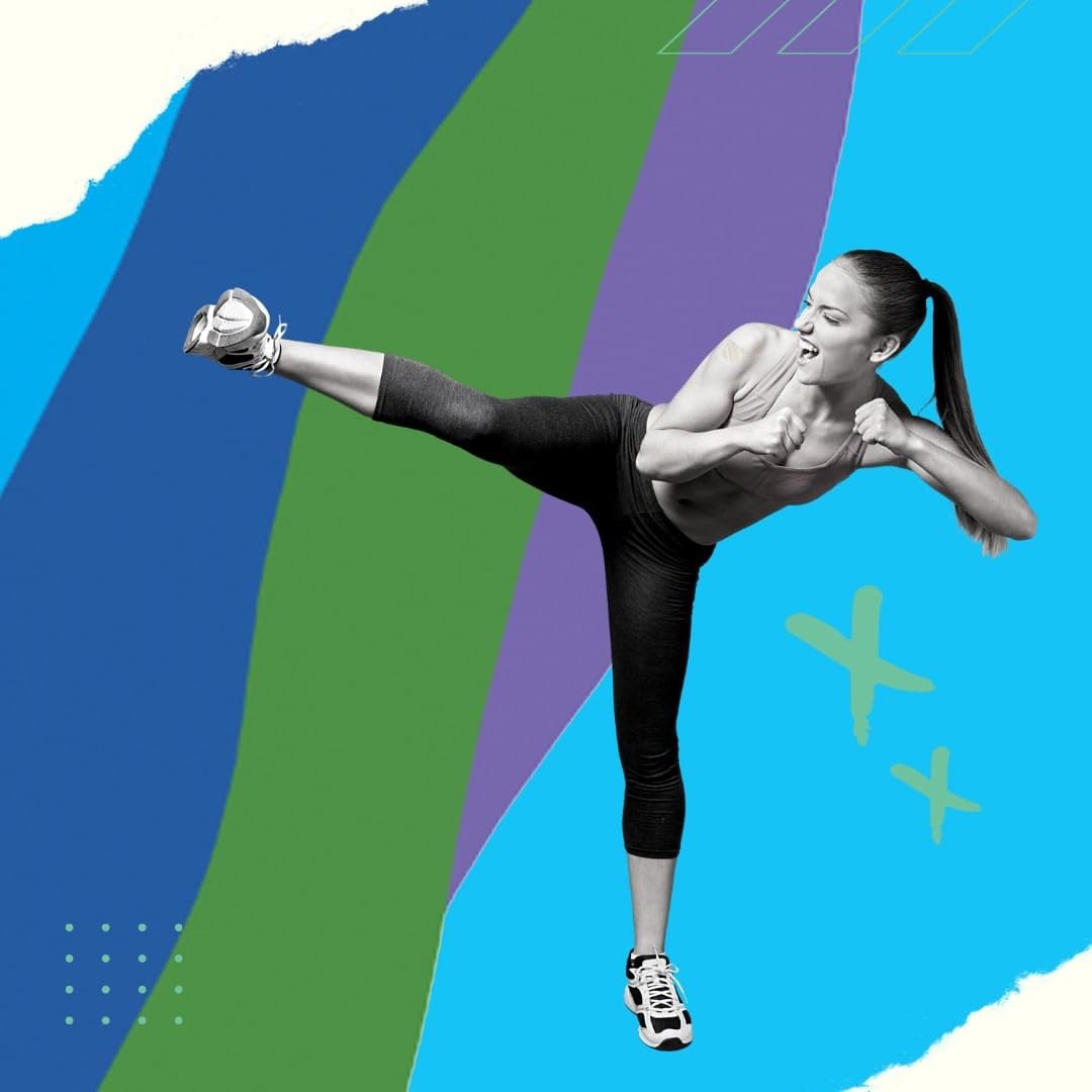 Mujer haciendo ejercicio con parche XLPATCH.