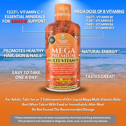Mujer practicando yoga junto al multivitamínico Mega Premium