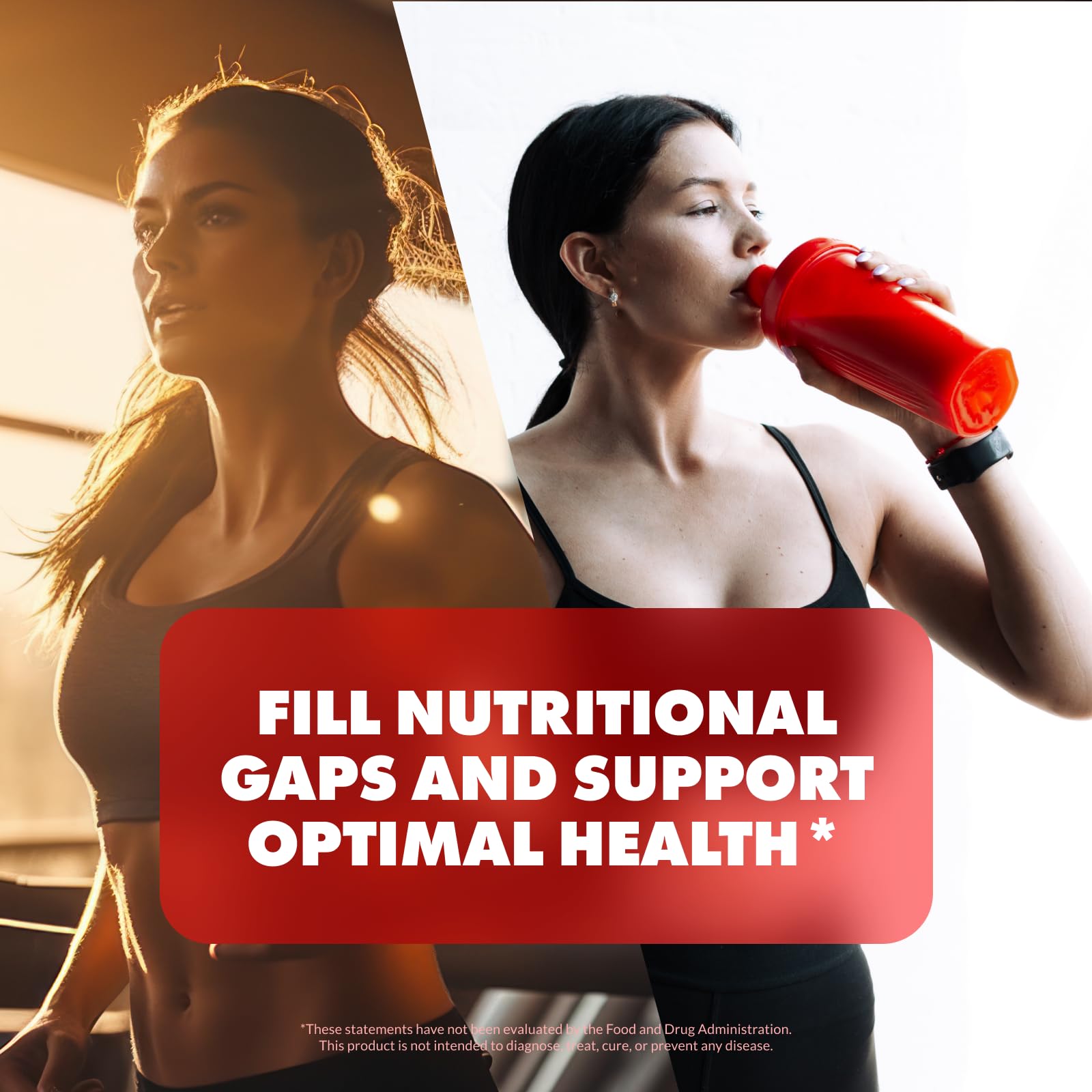 Mujeres usando Sculpt Nation para llenar brechas nutricionales y mejorar salud.