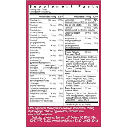 Multivitamin mujeres Rainbow Light Ashwagandha