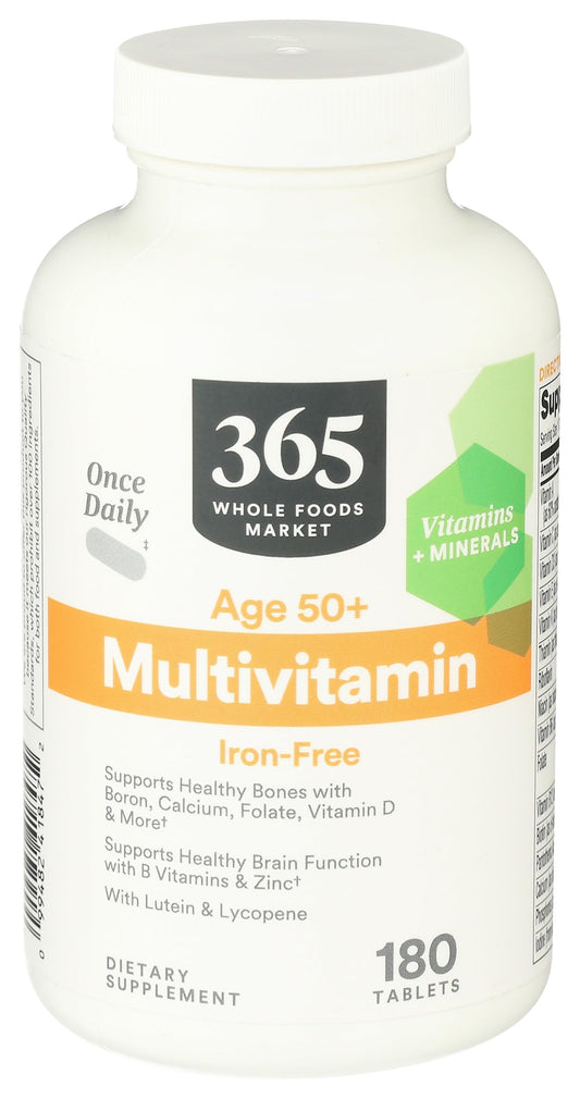 Botella de Multivitamina 365 para Adultos Mayores de 50 años