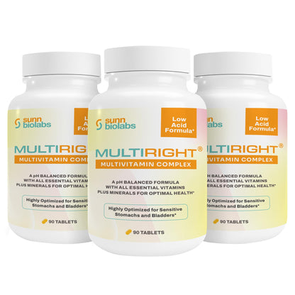 Multivitamina baja en ácido para estómagos sensibles.