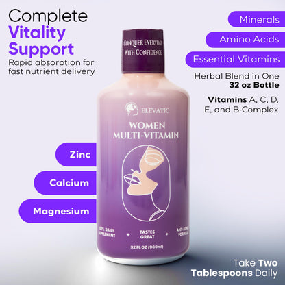 Multivitamina líquida Elevatic en estilo de vida