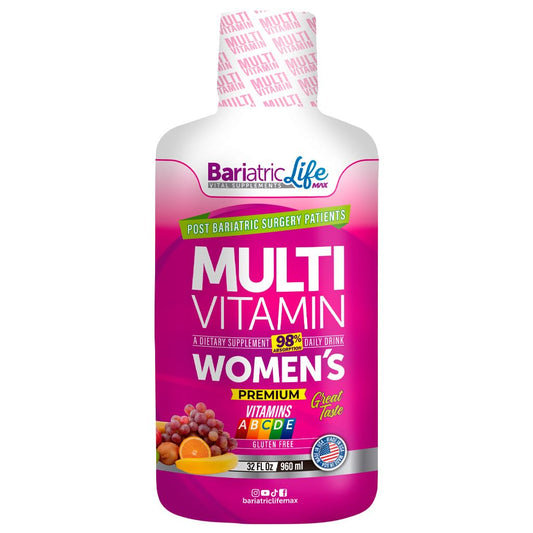 Multivitamina líquida para mujeres post cirugía.