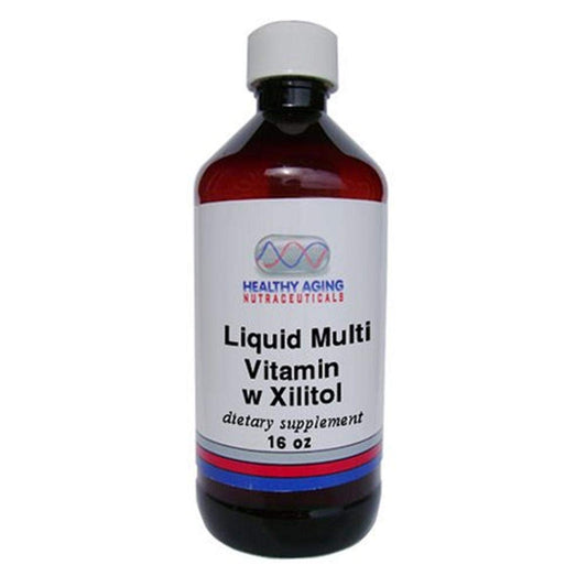 botella multivitamina líquida xilitol 16 onzas