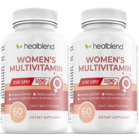 Multivitamina para mujeres en cápsulas con caja