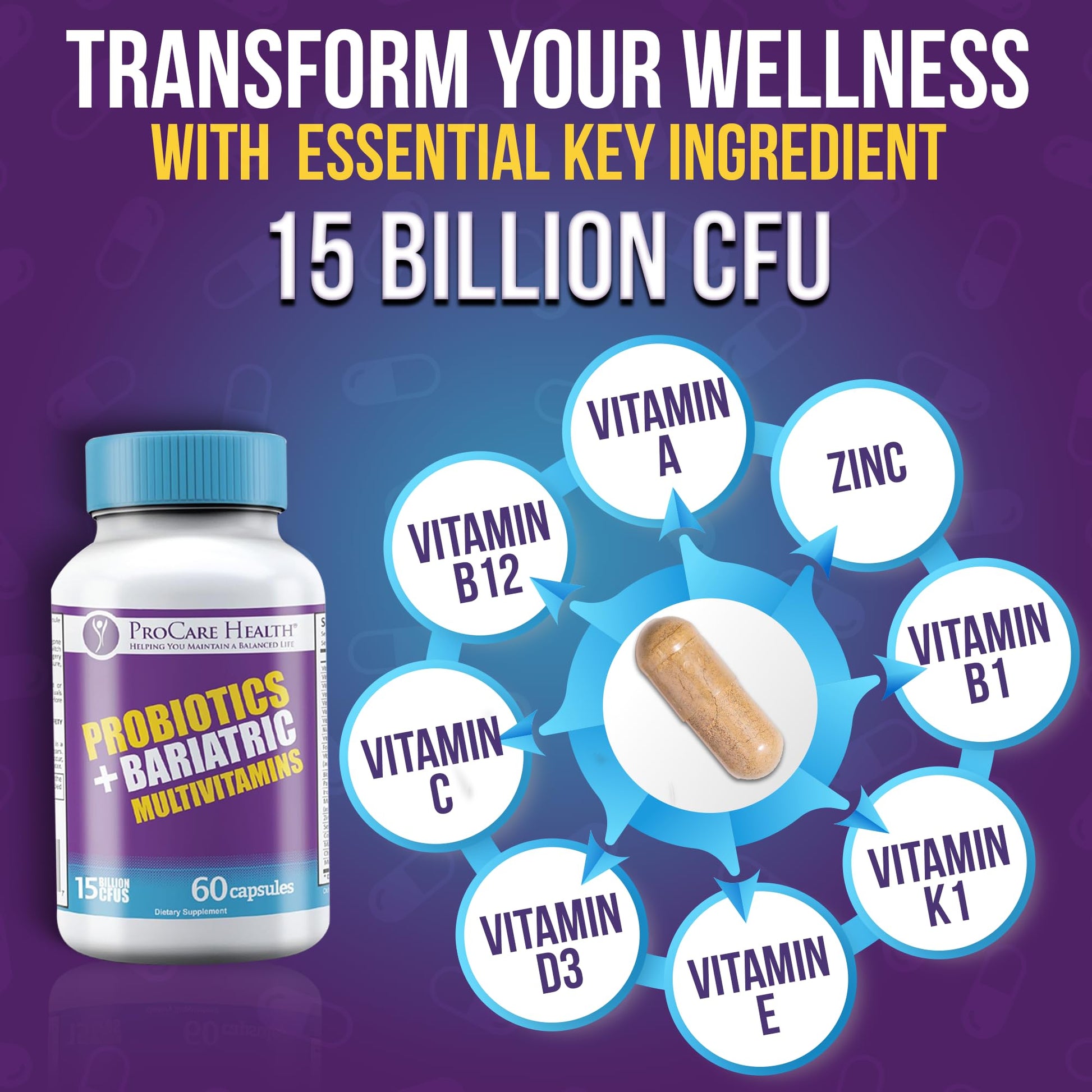 Multivitamina y probióticos para una recuperación efectiva