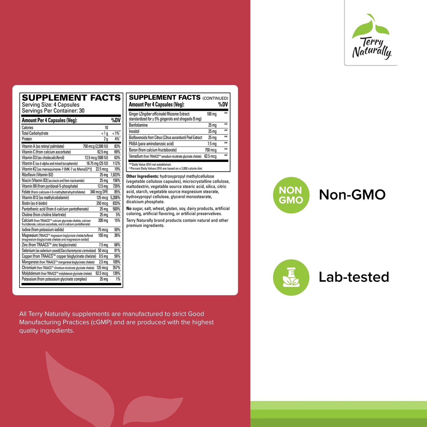 Multivitamina sin alérgenos para soporte diario.