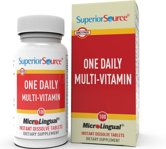 Botella de multivitamina Superior Source de 100 comprimidos