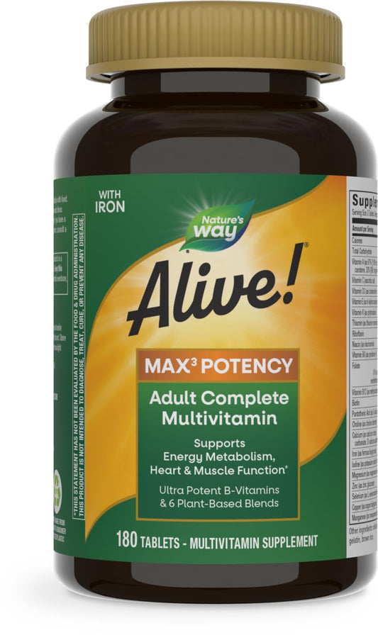 Multivitaminas para adultos de Nature's Way con 180 tabletas