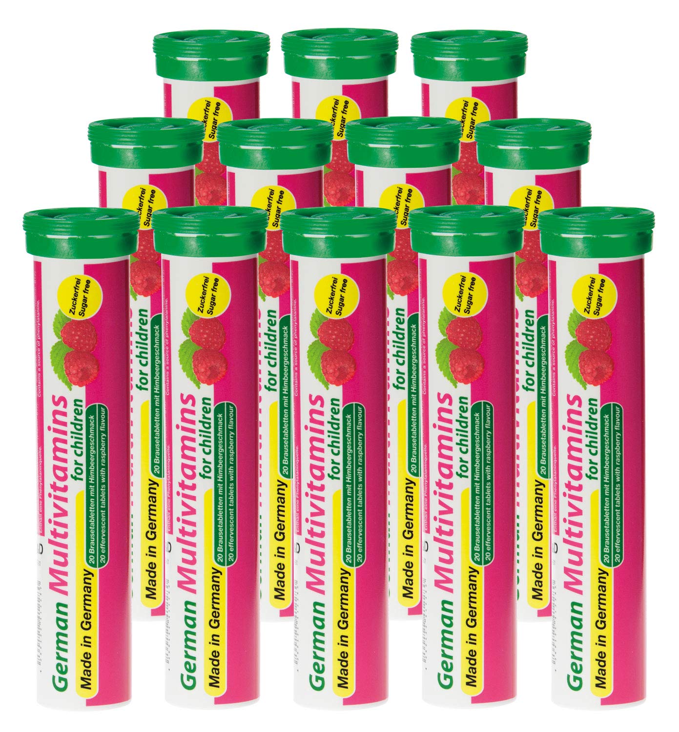multivitaminas alemanas para niños frambuesa