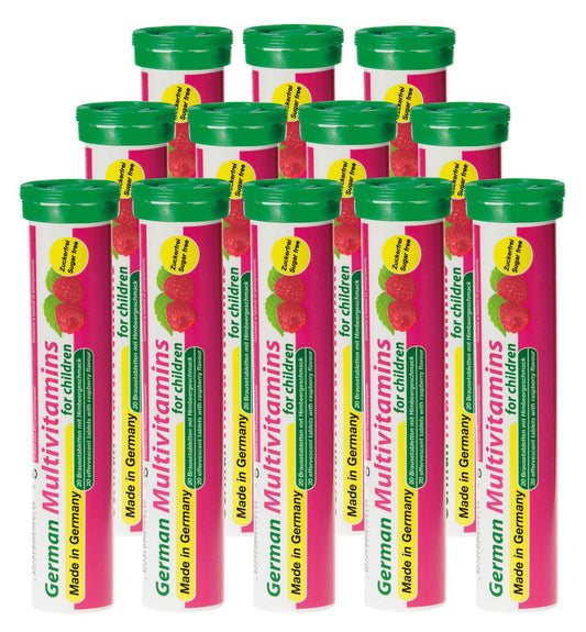 multivitaminas alemanas para niños frambuesa
