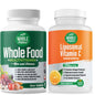 Multivitaminas de alimentos completos para hombres y mujeres con vitamina C liposomal.