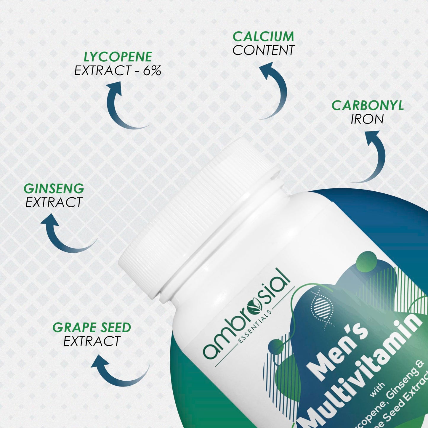 Multivitaminas Ambrosial apoyo a la salud masculina