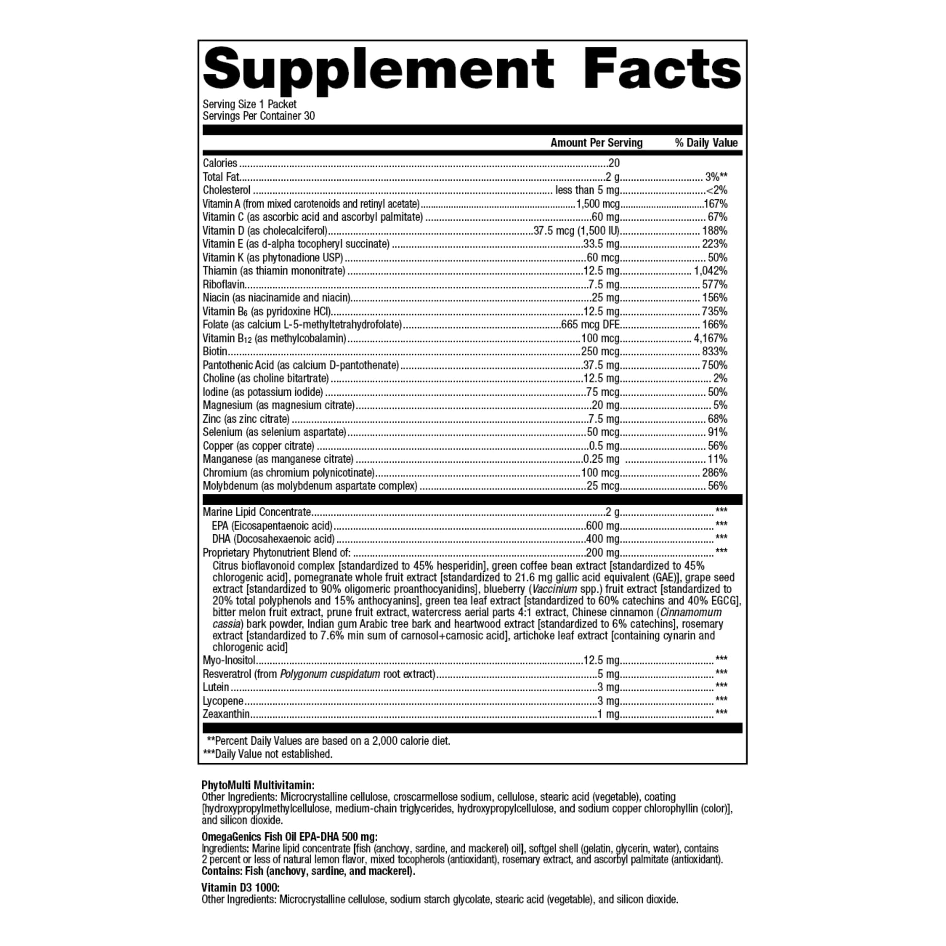 Multivitaminas para apoyo cardiovascular e inmunológico