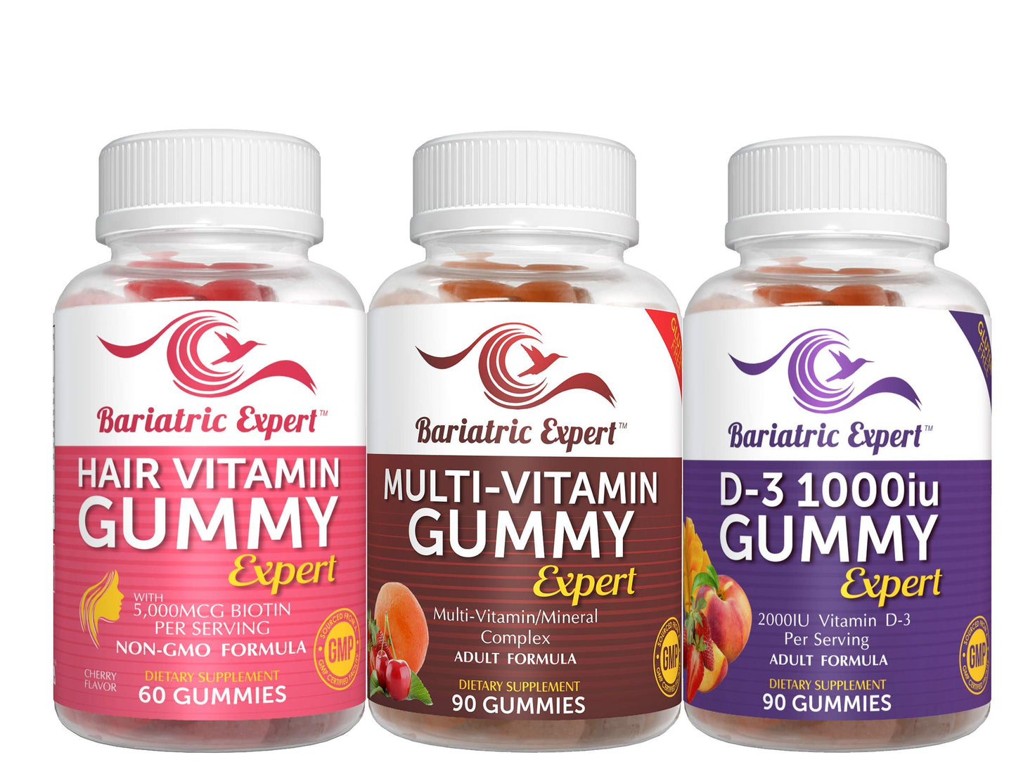 Multivitaminas bariátricas empaquetadas en frascos