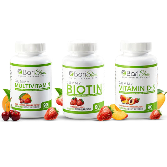 Multivitaminas BariSlim diseño paquete de tres