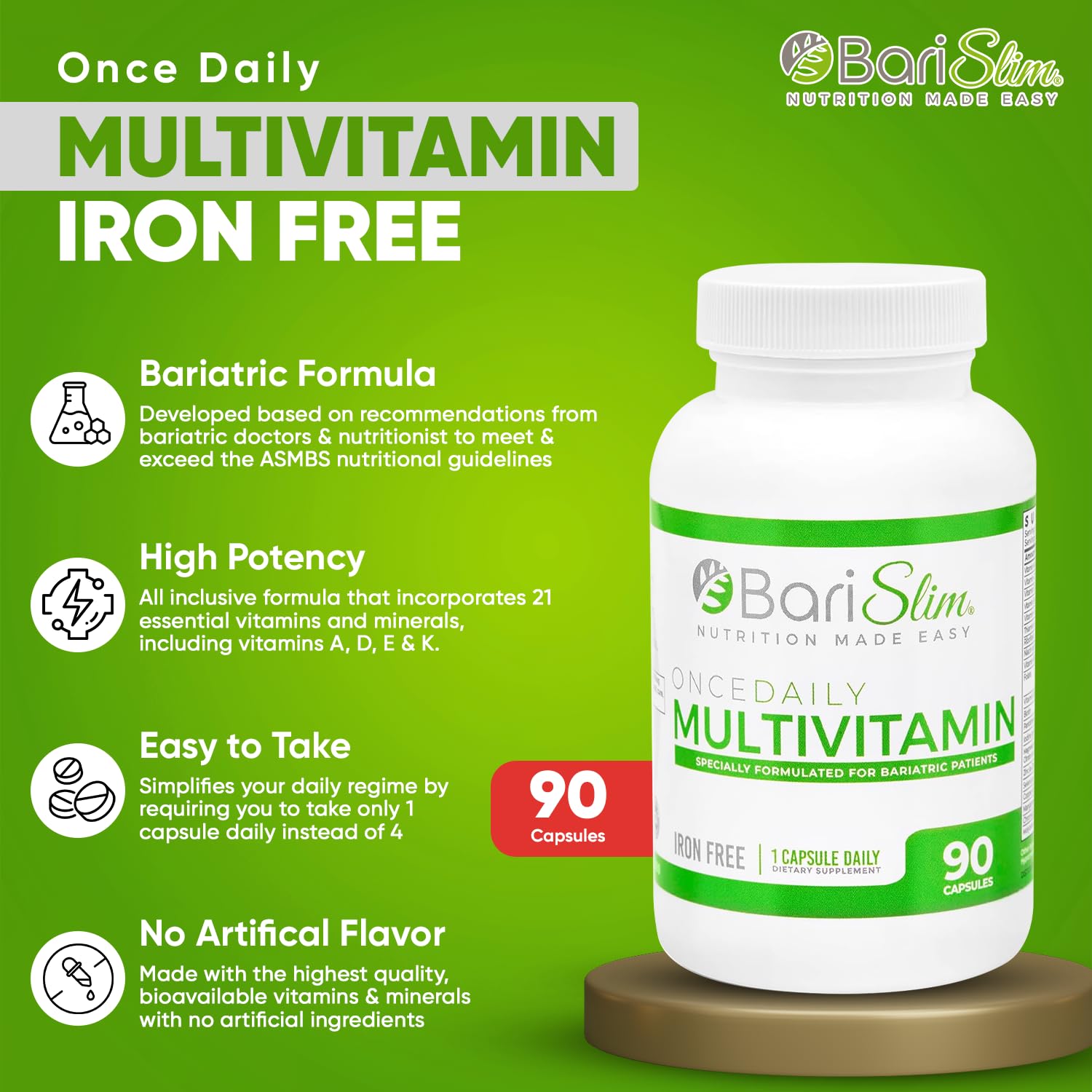 Multivitaminas BariSlim para uso diario
