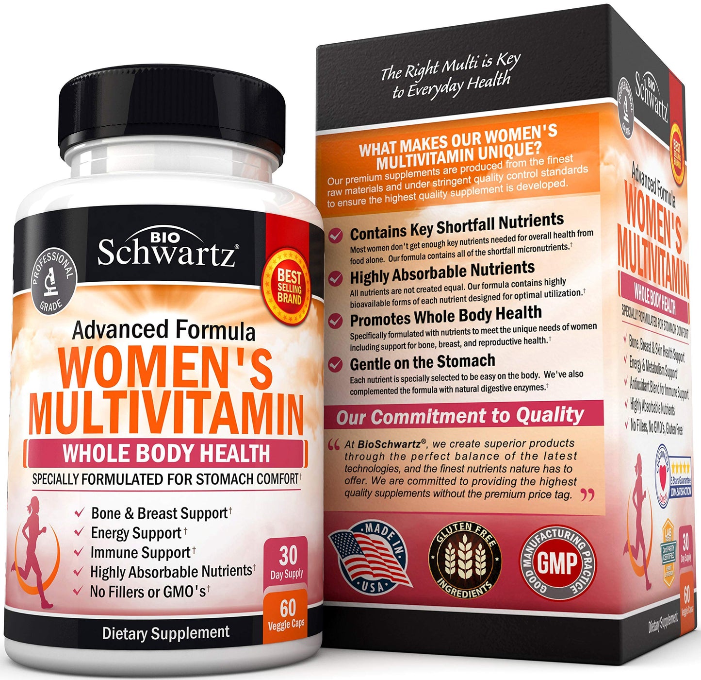 Multivitaminas de BioSchwartz para la salud integral del cuerpo