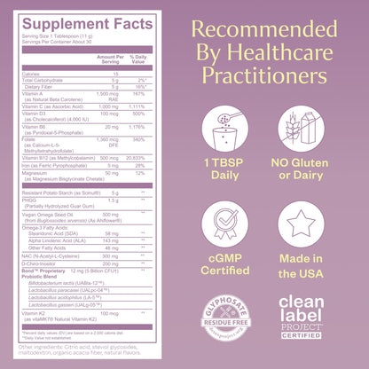 Multivitaminas BOND ingredientes clave para salud hormonal femenina