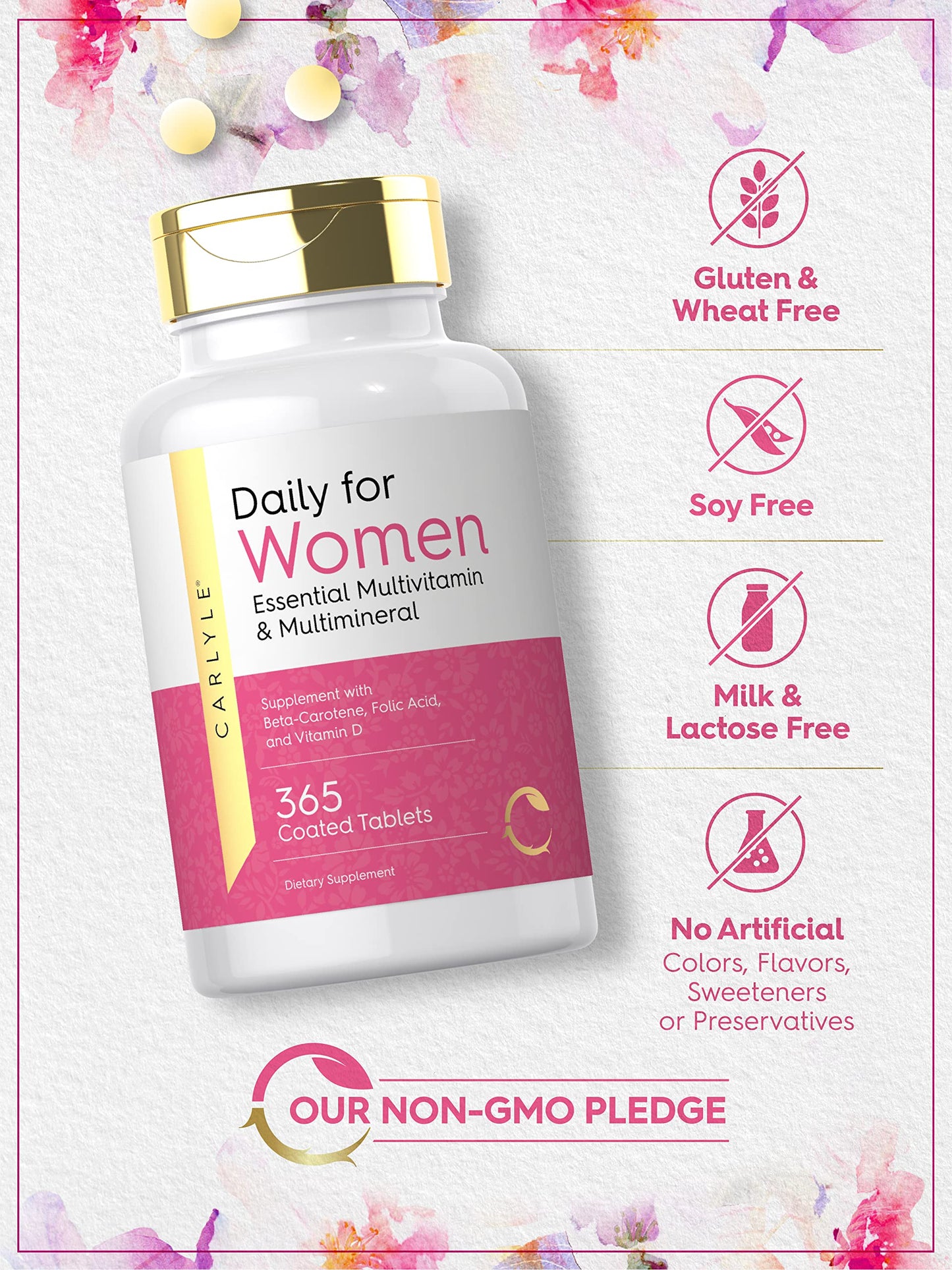 Multivitaminas Carlyle sin gluten y OGM