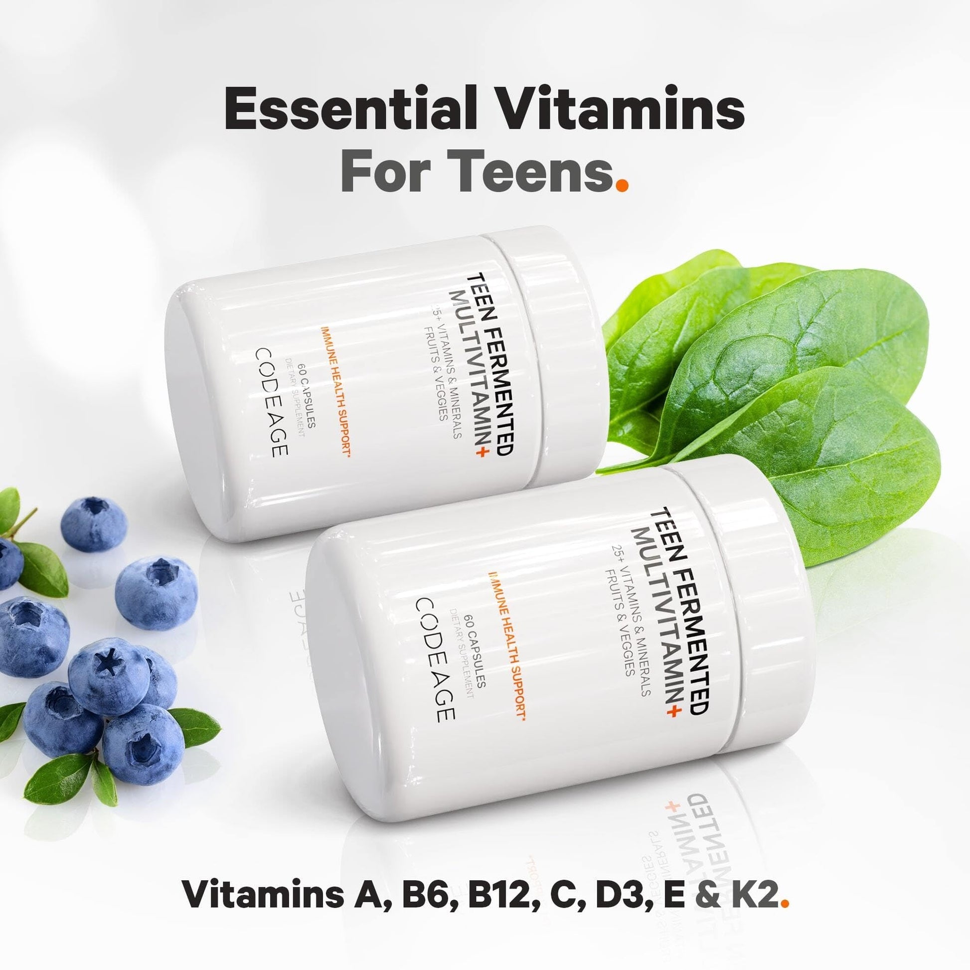 Multivitaminas Codeage con frutas y verduras