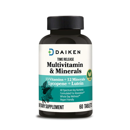 Multivitaminas DAIKEN liberación prolongada vegan 60 tabletas