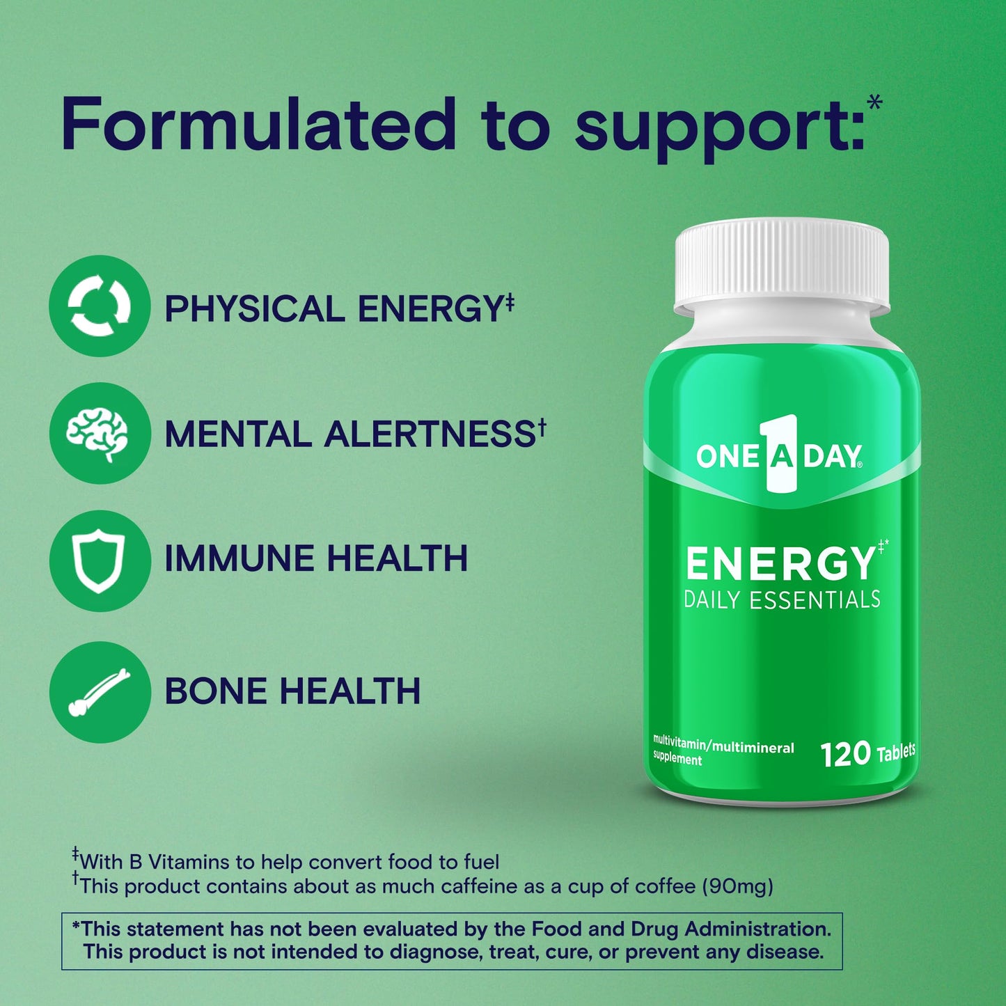 Multivitaminas para energía física y mental One A Day