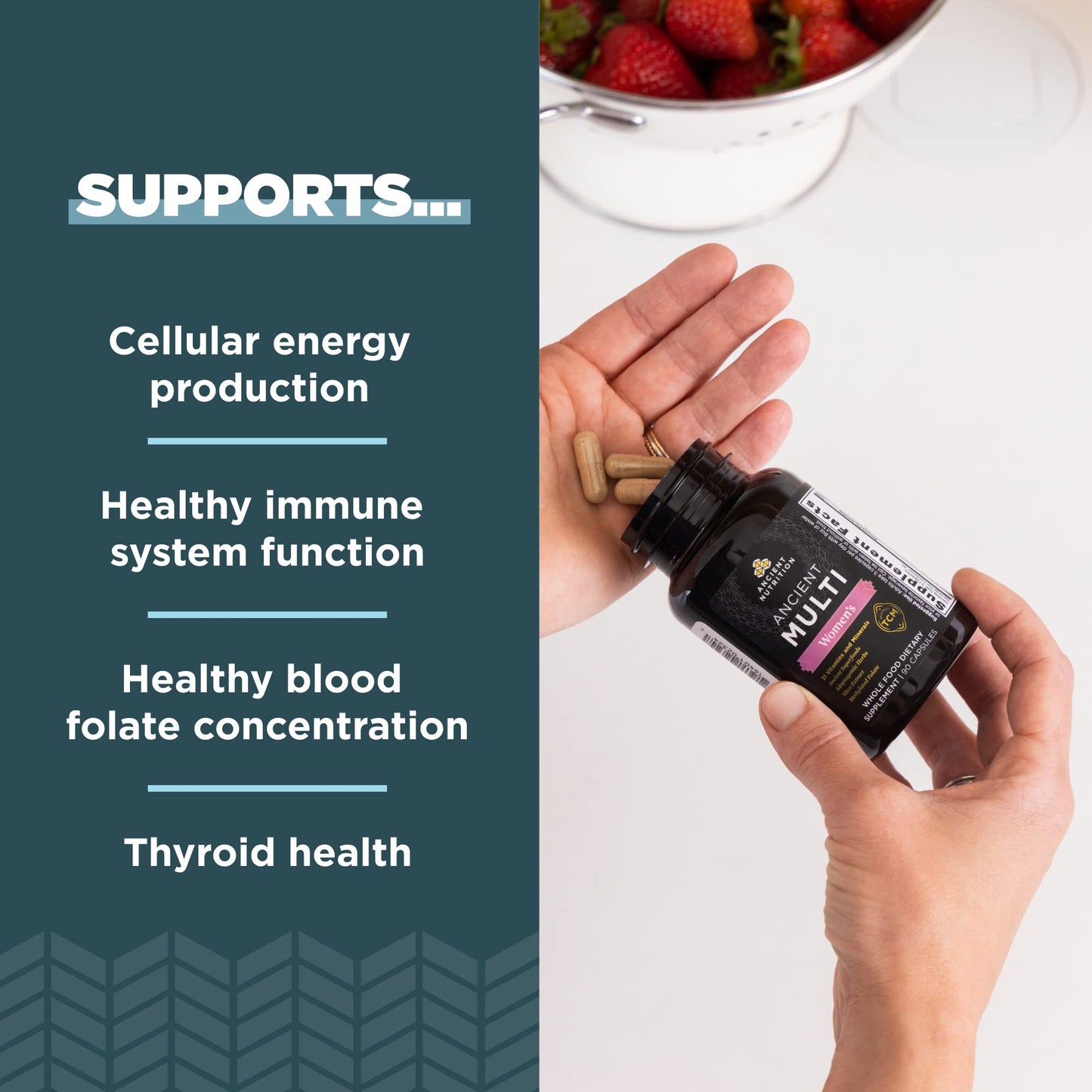 Multivitamínico para energía y sistema inmunológico