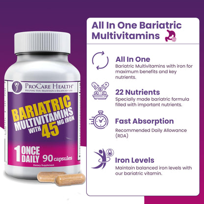 multivitaminas bariátricas fáciles de tomar con agua