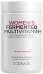 Envase de multivitaminas fermentadas Codeage para mujeres con 25+ nutrientes