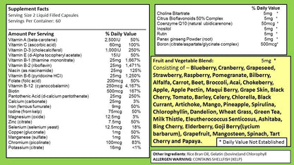 Multivitaminas SJJ Depot en fondo blanco