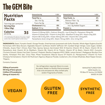 Multivitaminas GEM con entorno natural