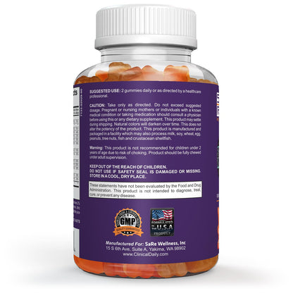 Multivitaminas en forma de gominolas para niños, libre de gluten