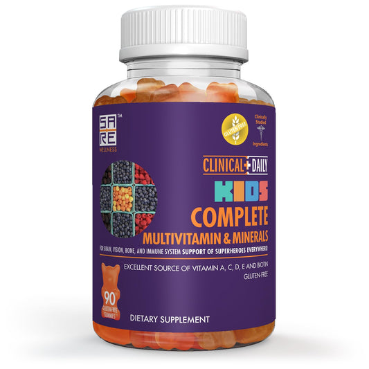 Bote de multivitaminas en gominola para niños sin gluten 90 unidades