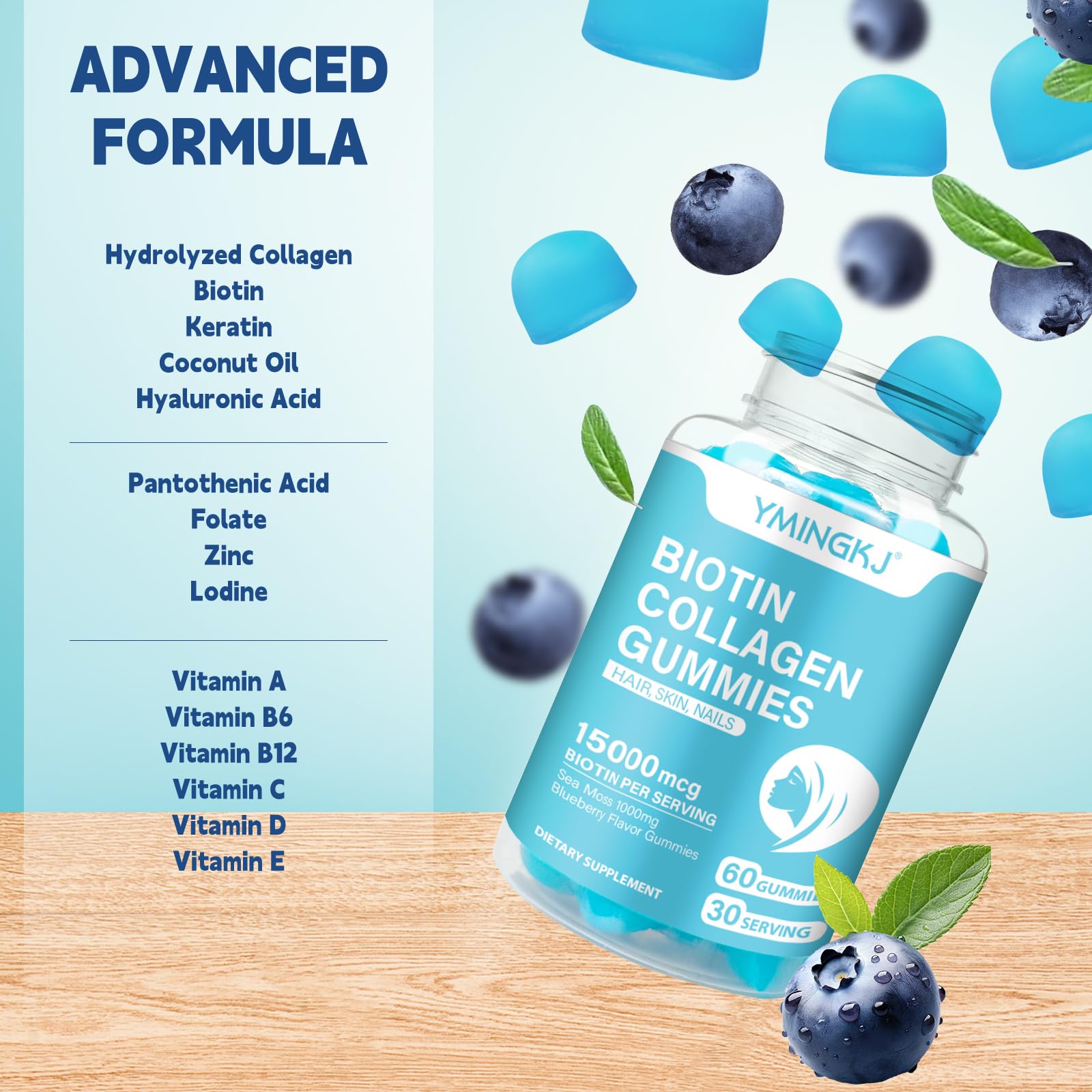 Multivitaminas en gomitas para mujeres hombres niños 60 unidades