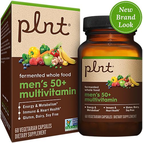 Multivitaminas para hombres 50+ frente de empaque.