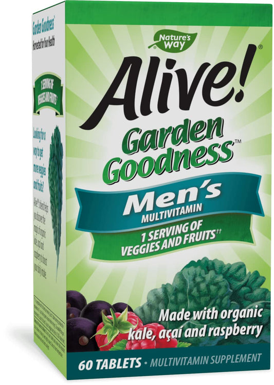 Caja de multivitaminas para hombres con 60 tabletas