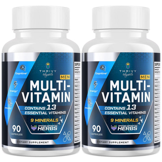 Botellas de multivitaminas para hombres ThrivyThystle