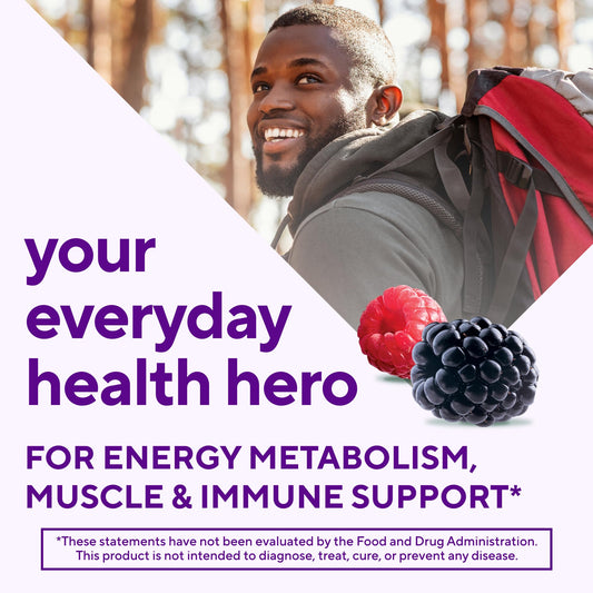 Multivitaminas para hombres Vitafusion con vitamina A, C y E