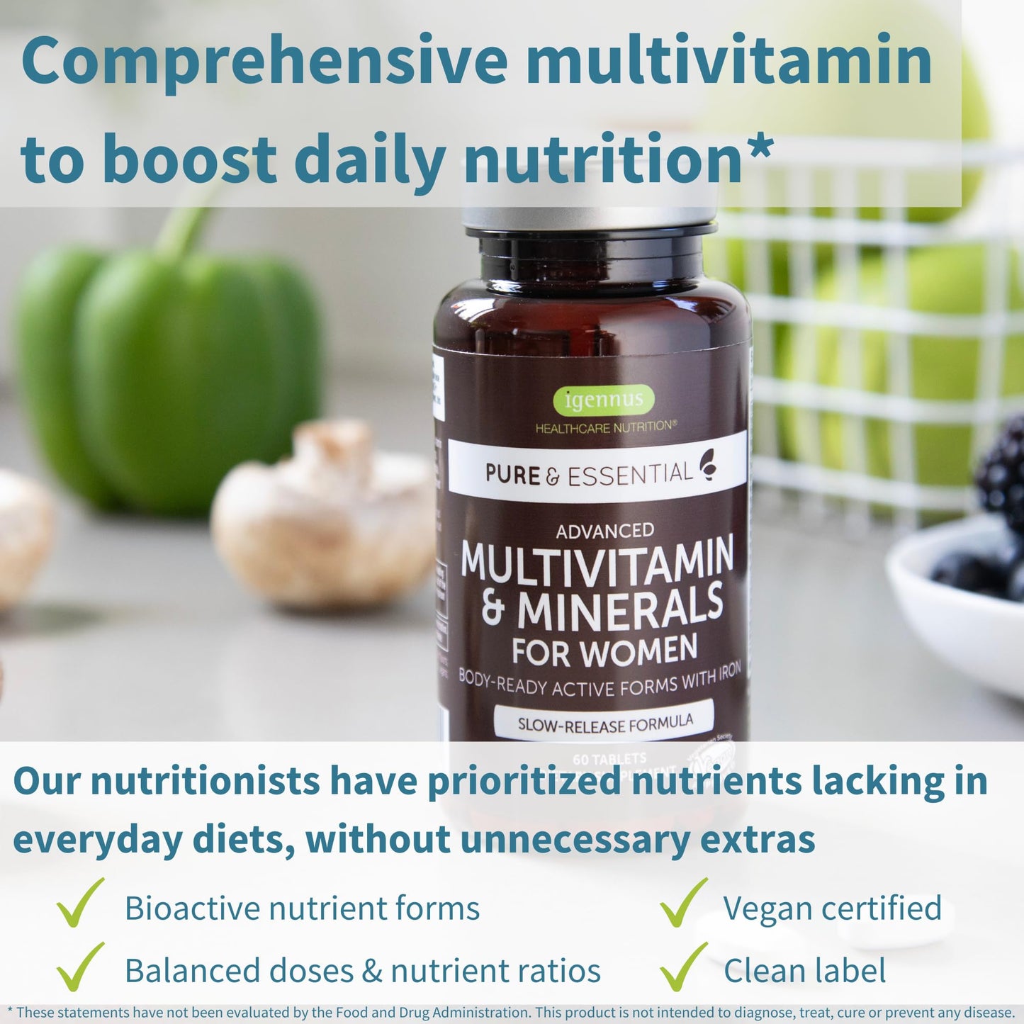 Multivitaminas Igennus para boost nutricional diario